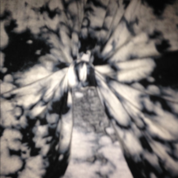 High low tye dye long top knotted at center - Picture 3 of 4